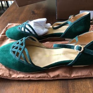 Charlie Stone - Serpente Emerald Women’s Flats - Size 9.5-10
